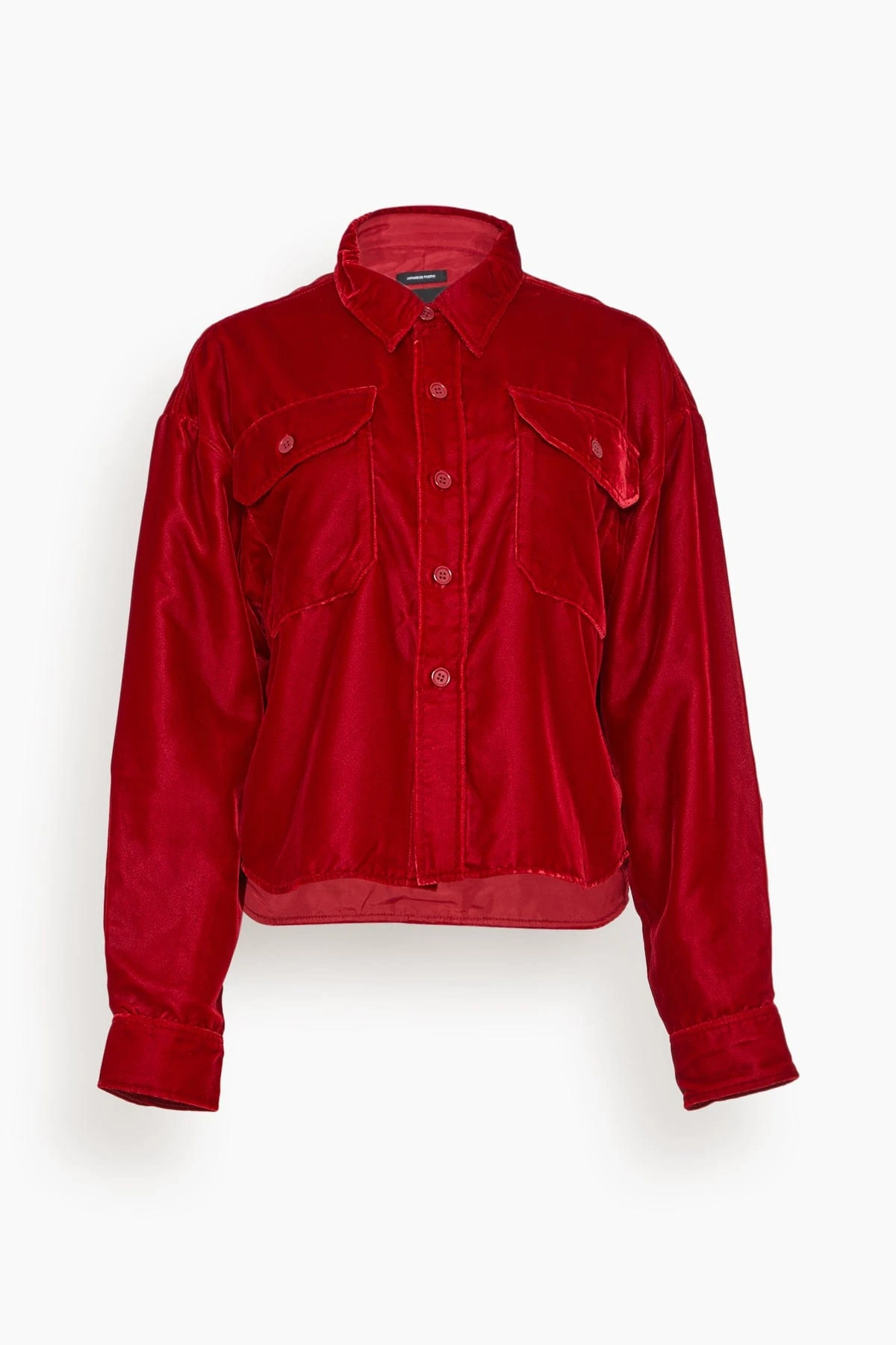 R13 Shrunken CPO Jacket In Red Velvet