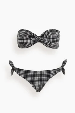 Zimmermann Jeannie Gingham Tie Bikini In Gingham