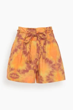 ULLA JOHNSON Marin Short In Red Topaz