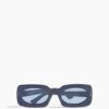 Inez And Vinoodh Rectangle Low Sunglasses In Navy