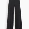 Button Pleat Pant In Black