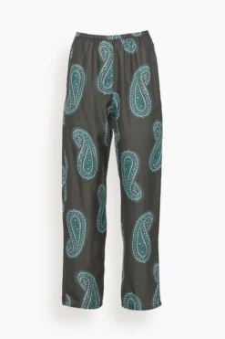 Wells Pant In Black Paisley