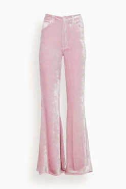 Heidi Super High Rise Super Bell Trouser In Pink