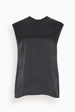 STELLA MCCARTNEY Sleeveless Crew Top In Black