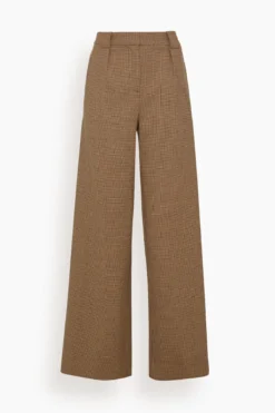 Julietta Wide Leg Trouser In Teak