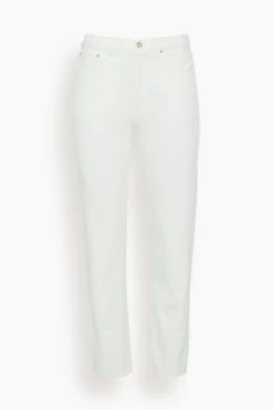 Toteme Twisted Seam Denim Jean In Off White