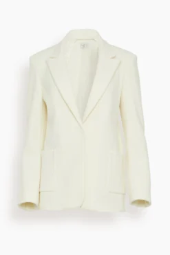 FORTE_FORTE Double Velour Jersey Jacket In Pure