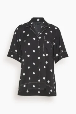 Olive Short Sleeve Shirt In Spot