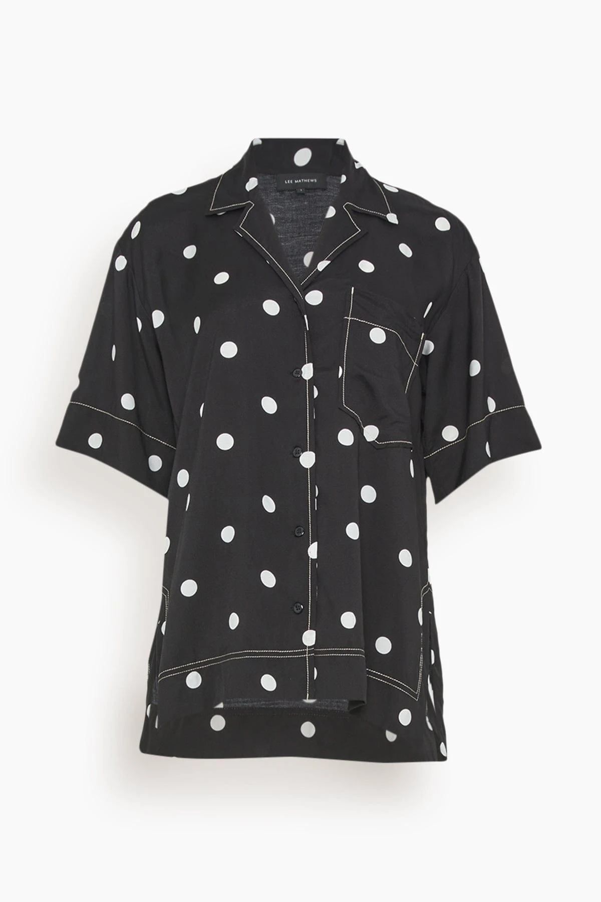 Olive Short Sleeve Shirt In Spot