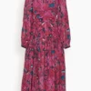 ULLA JOHNSON Helia Dress In Snap Dragon