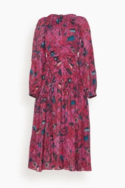 ULLA JOHNSON Helia Dress In Snap Dragon