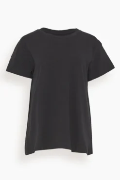 NILI LOTAN Brady Tee In Washed Black