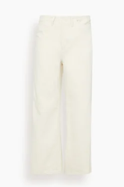 The Selvedge Jean Trouser In Rinsed Raw White