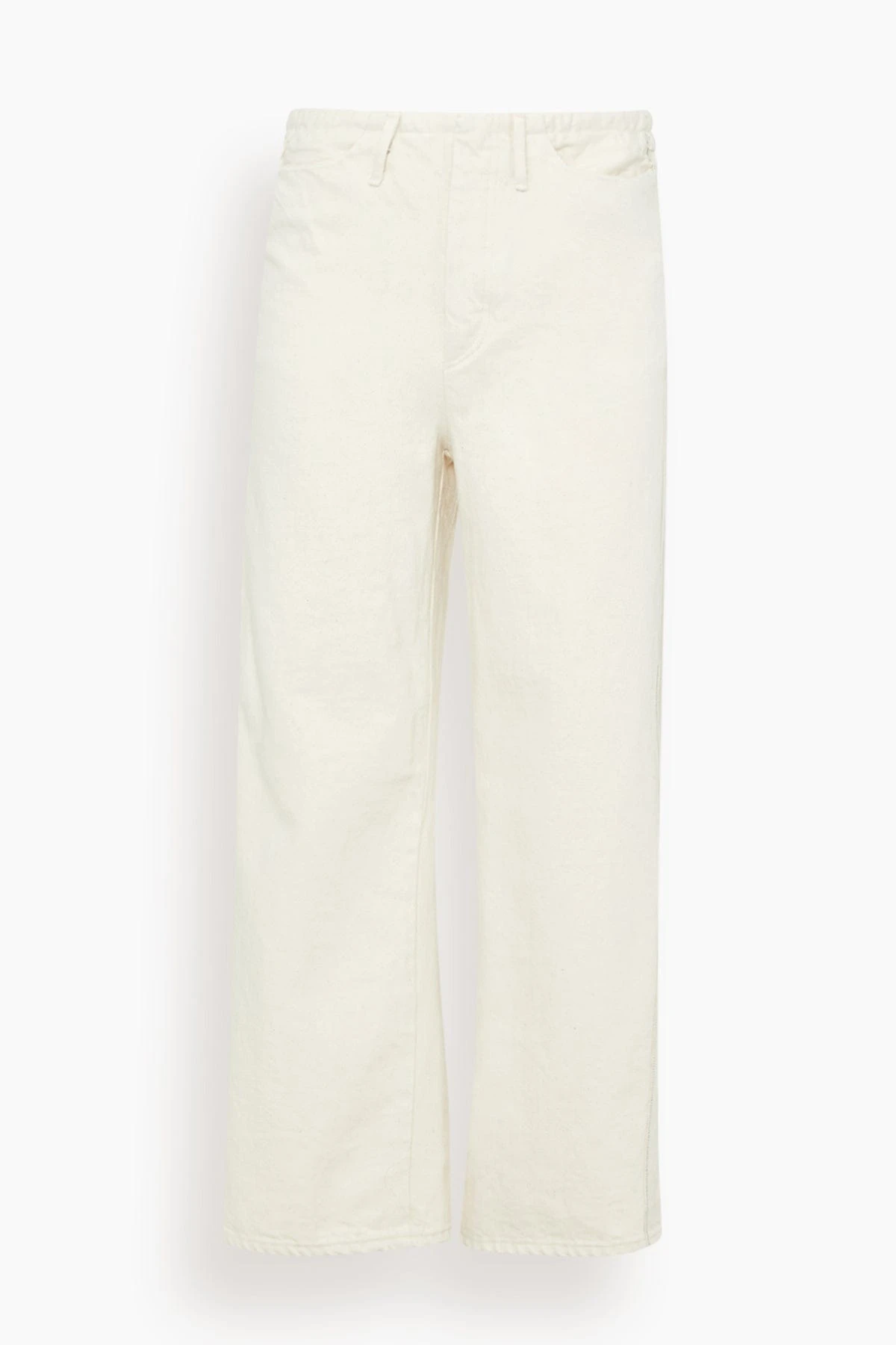The Selvedge Jean Trouser In Rinsed Raw White