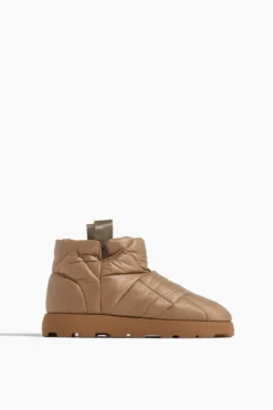 Low Boot In Camel/Rubber