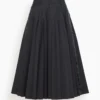 Sacai Suiting Bonding Skirt In Black