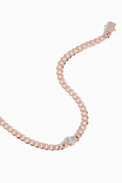 Diamond Sari Bracelet In 14k Rose Gold