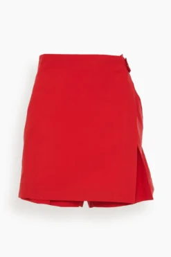 Short Trouser In Red Fire