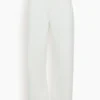Toteme Twisted Seam Full Length Jean In Off White