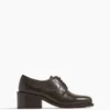 Lemaire Heeled Square Derby In Forest Brown