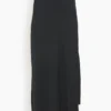 MM6 Maison Margiela Long Asymmetric Hem Skirt In Black