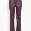 Dahlia Straight Leg Pant In Plum