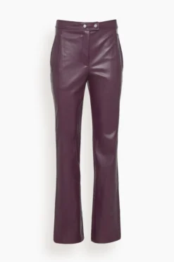 Dahlia Straight Leg Pant In Plum
