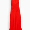 PROENZA SCHOULER Crepe Jersey Dress In Poppy