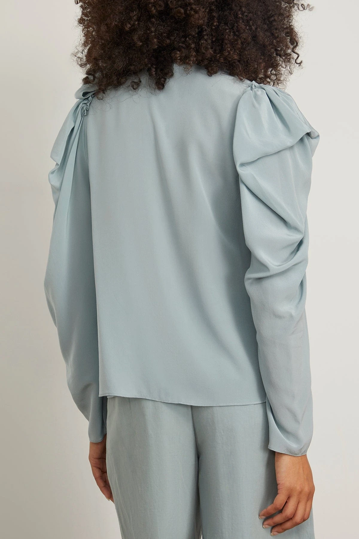 ULLA JOHNSON Brea Blouse In Agave - Image 4