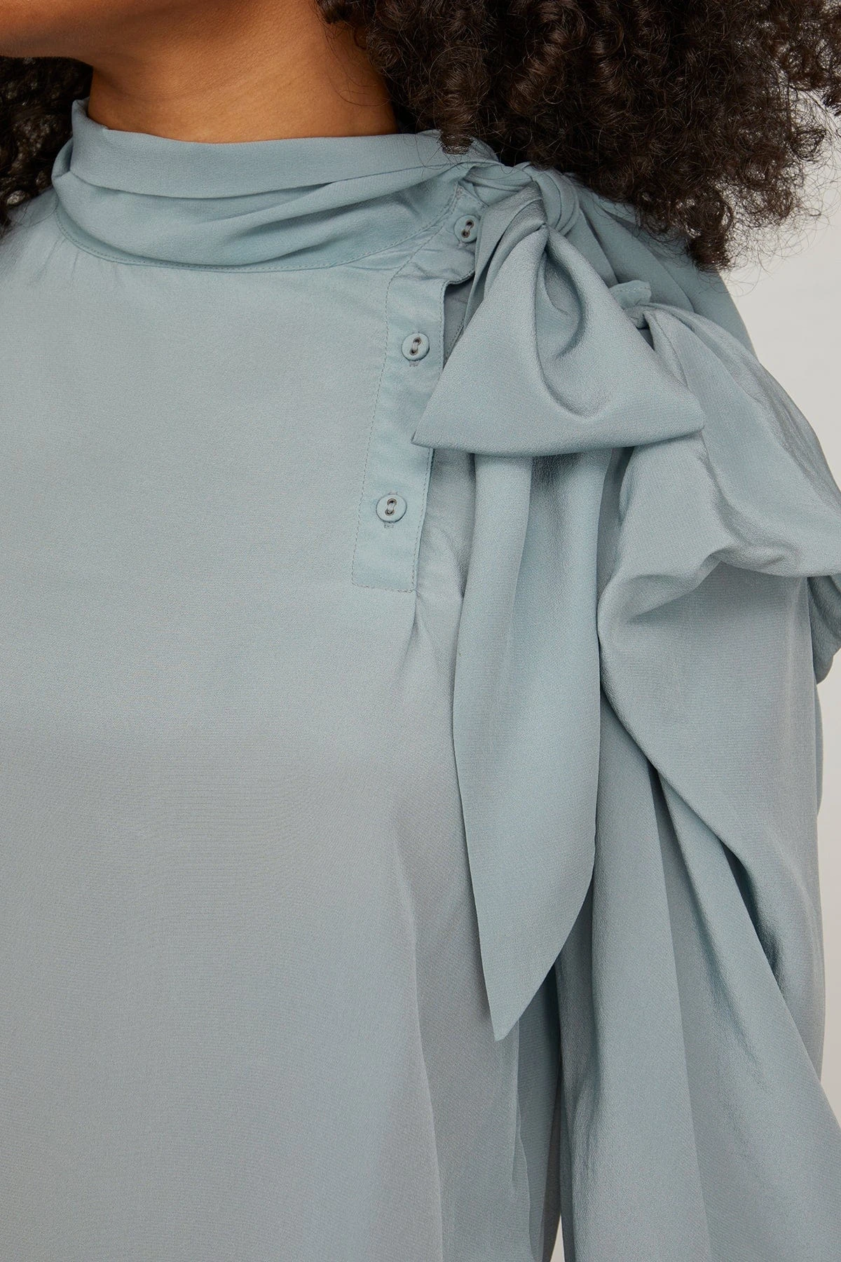 ULLA JOHNSON Brea Blouse In Agave - Image 5