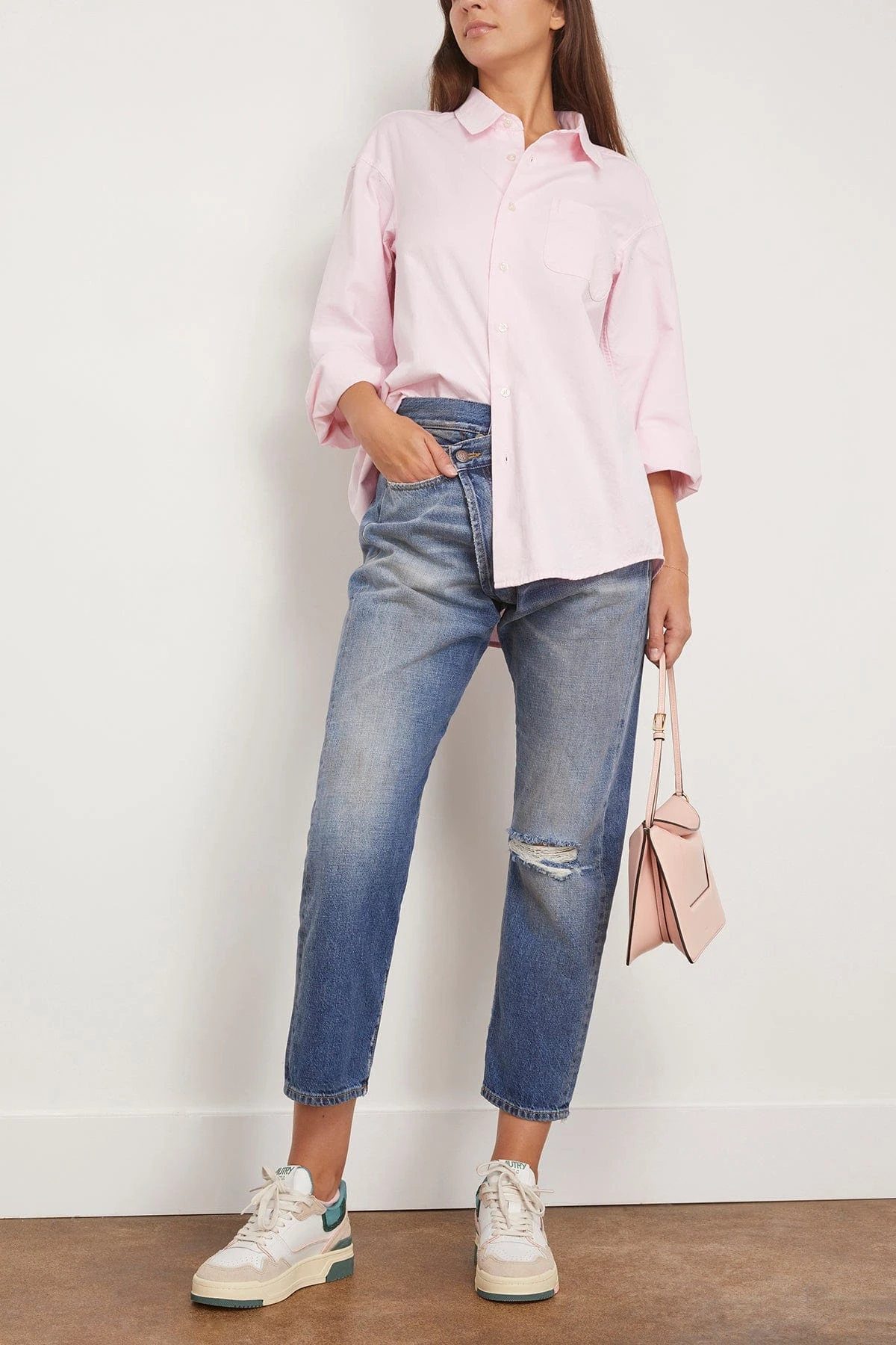 R13 Crossover Jean In Amber Blue - Image 2