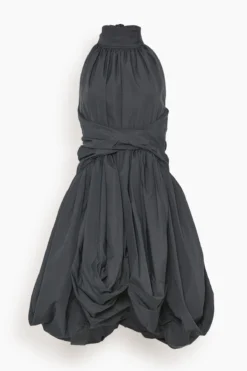 PROENZA SCHOULER Technical Cotton Wrapped Dress In Black