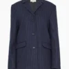Senja Blazer In Navy Stripes