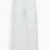 Ganni White Denim Cropped Jean In Bright White