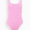 Square Neck Swimsuit In Bubblegum