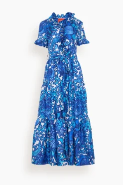 Long And Sassy Dress In Anemone