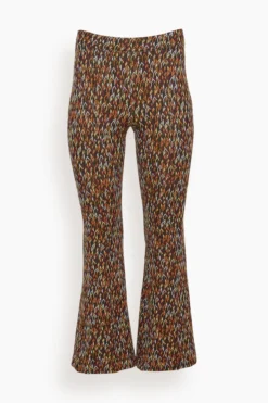 Cropped Flare Pants In Multi