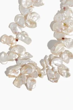 Moonflower Necklace In White