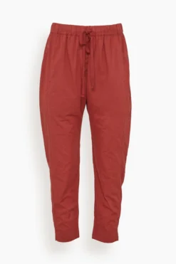 Draper Pant In Brick Red