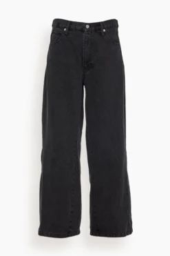 SEA Elena Denim Baggy Pants In Black