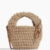 JW Anderson Popcorn Basket Bag In Off White