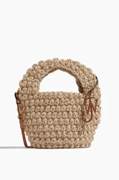 JW Anderson Popcorn Basket Bag In Off White