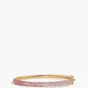 Pink Sapphire Ombre Bangle In 14K Gold