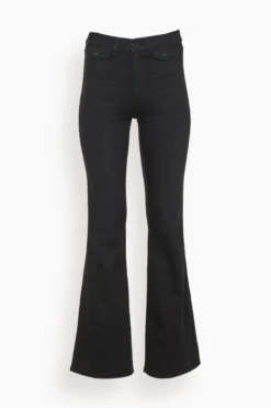 70s Boot Jean In Black Resin