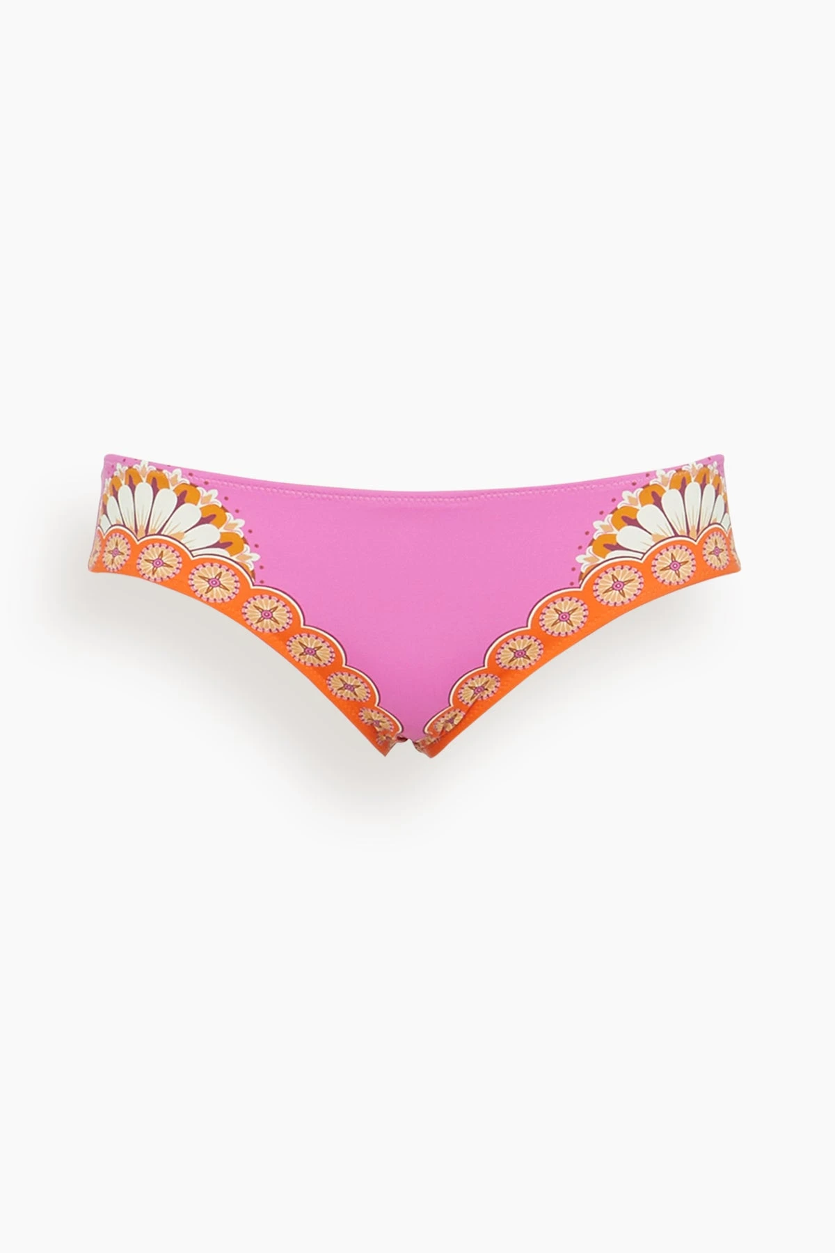 Sunset Bikini Bottom In Napoli Plates Placed Hot Pink
