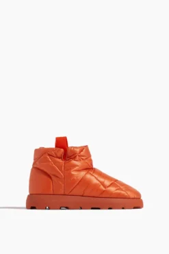 Low Boot In Orange/Rubber