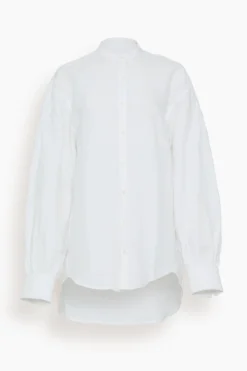 Impertinente Lin Top In White