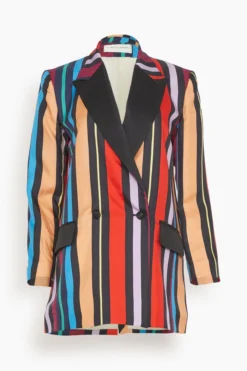 Pierre Jacket In Mix Rayures Usa