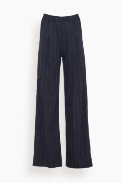 Macro Pin Stripe Pants In Navy