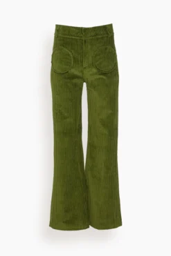 Yoshi Velvet Pants In Kaki